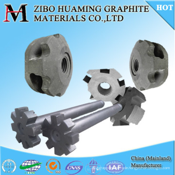 Antioxidation Graphite Rotor and shaft For Aluminum Degassing